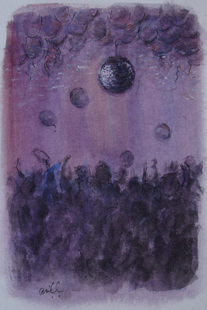 purple night at loft