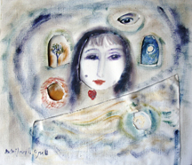 girl with a mole