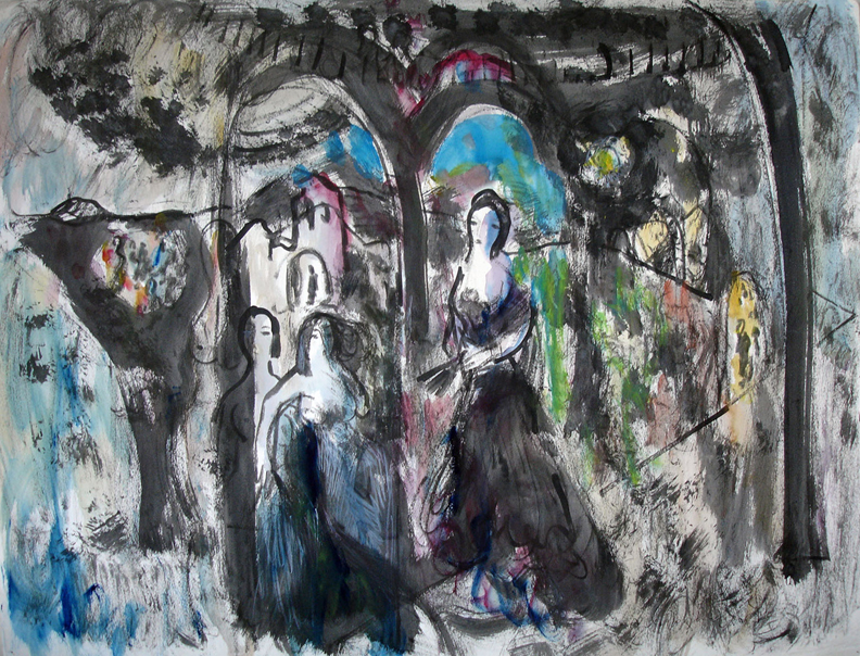women in black